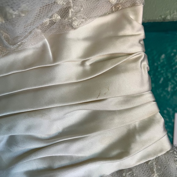 Vintage 1950s Tulle Lace Prom Dress / Vintage Formal Dress - Picture 7 of 7